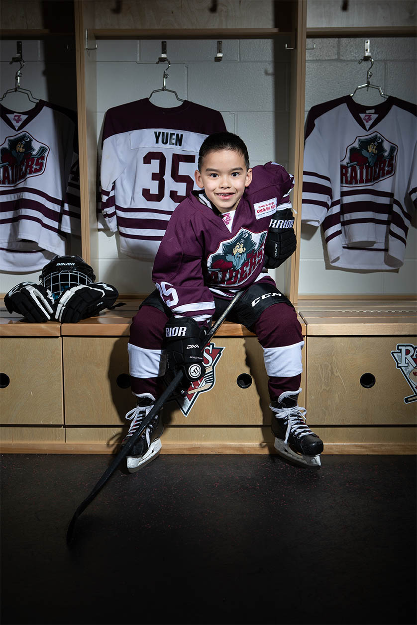 Hockey photo in dressing room